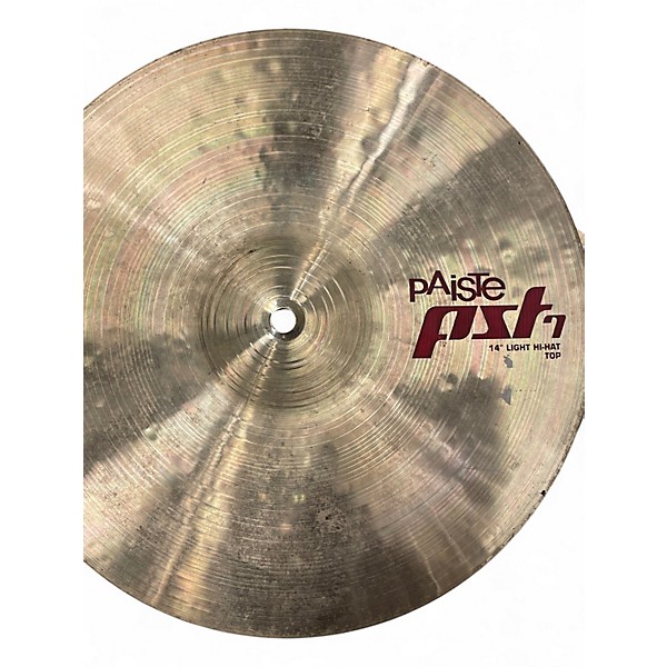 Used Paiste 14in PST7 Light Hi Hat Pair Cymbal