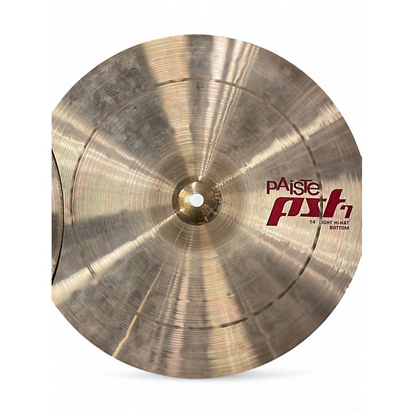 Used Paiste 14in PST7 Light Hi Hat Pair Cymbal