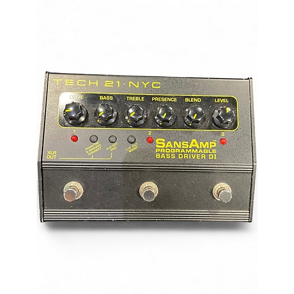 Used Tech 21 Sansamp PBDR Bass Driver DI Bass Effect Pedal