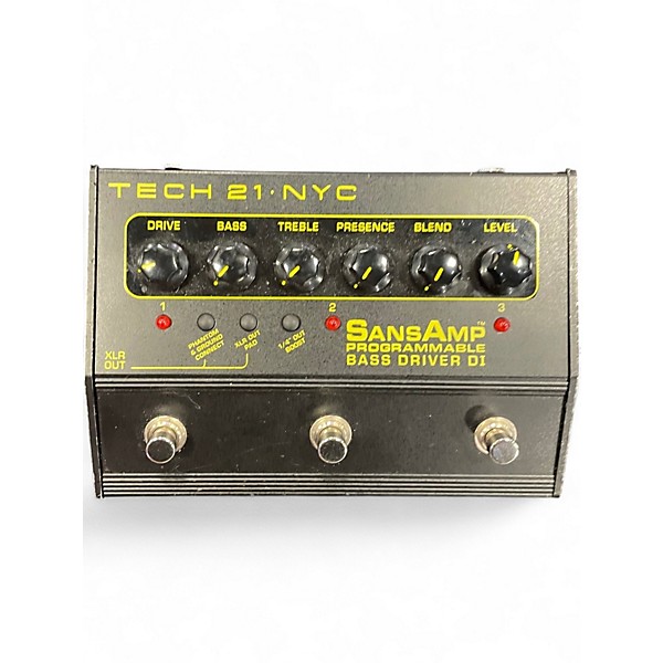 Used Tech 21 Sansamp PBDR Bass Driver DI Bass Effect Pedal