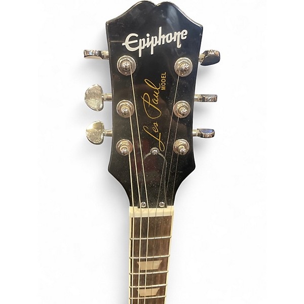 Used 2022 Epiphone POWER PLAYERS LES PAUL Black Solid Body Electric Guitar