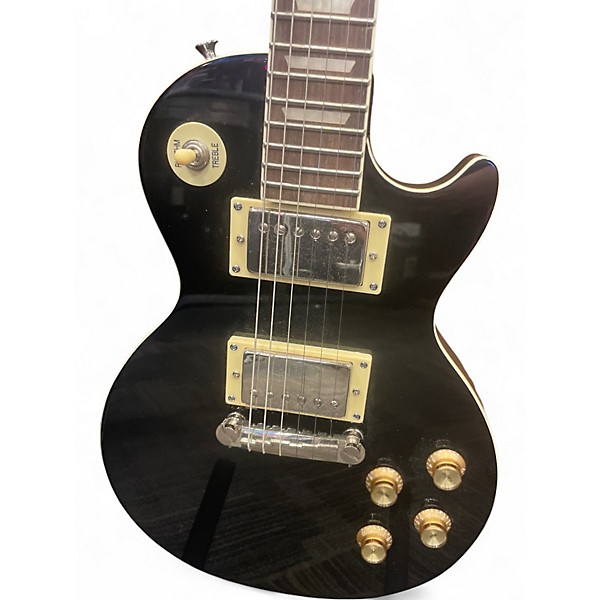 Used 2022 Epiphone POWER PLAYERS LES PAUL Black Solid Body Electric Guitar