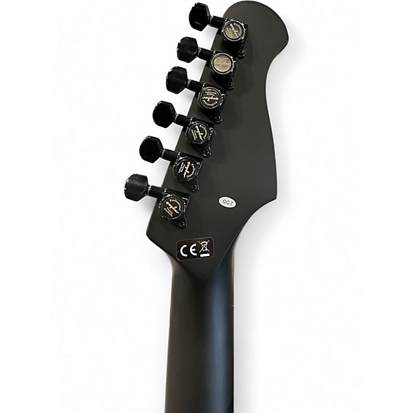 Used Harley Benton ST20 Left Handed black Solid Body Electric Guitar