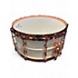Used Ludwig 6.5in Polar-Phonic Brass Snare Drum With Copper Hardware Polar White Drum
