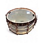 Used Ludwig 6.5in Polar-Phonic Brass Snare Drum With Copper Hardware Polar White Drum