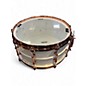 Used Ludwig 6.5in Polar-Phonic Brass Snare Drum With Copper Hardware Polar White Drum
