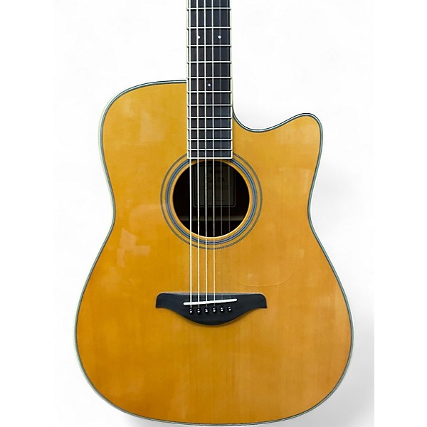 Used Yamaha FGCTA Natural Acoustic Electric Guitar
