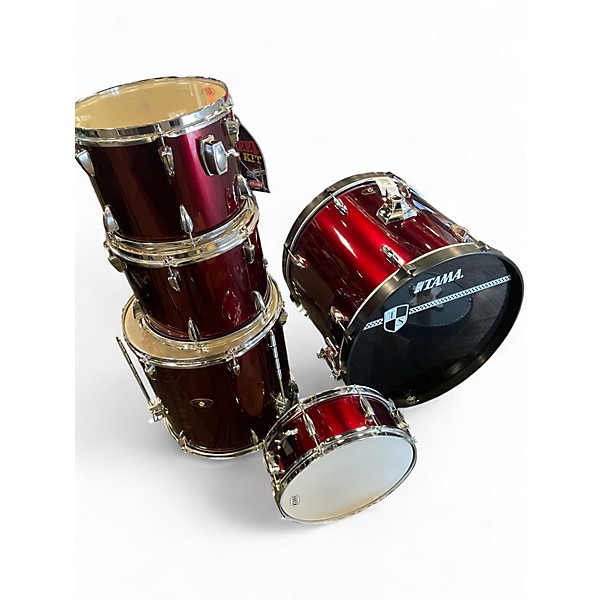 Used TAMA 5 Piece Imperialstar COMPLETE DRUMSET + HCS CYMBAL PACK CANDY APPLE MIST Drum Kit