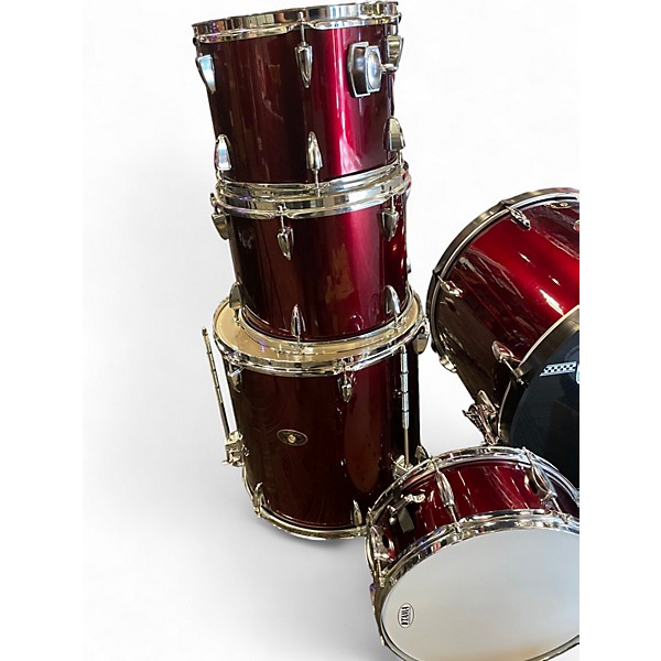 Used TAMA 5 Piece Imperialstar COMPLETE DRUMSET + HCS CYMBAL PACK CANDY APPLE MIST Drum Kit