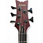 Used Schecter Guitar Research Diamond Passive Custom Active 5 String Trans Red Electric Bass Guitar
