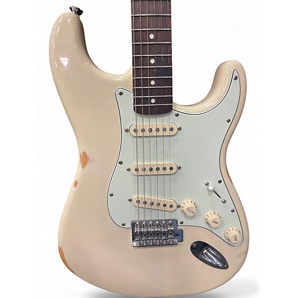 Used Squier Vintage Modified Stratocaster Vintage Blonde Solid Body Electric Guitar