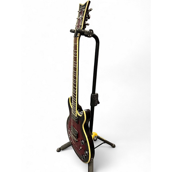 Used Schecter Guitar Research S1 ELITE Black Cherry Solid Body Electric Guitar