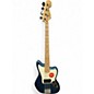 Used Squier Vintage Modified Jaguar Bass Blue Electric Bass Guitar thumbnail