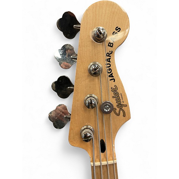 Used Squier Vintage Modified Jaguar Bass Blue Electric Bass Guitar