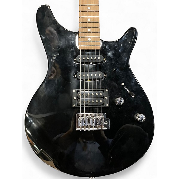 Used Rogue RR100PKBK Black Solid Body Electric Guitar