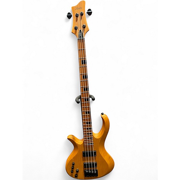Used Schecter Guitar Research Riot-4 Session Left-Handed Electric Bass Guitar SATIN AGED NATURAL Electric Bass Guitar