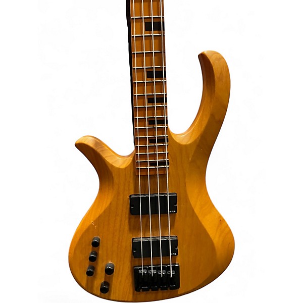 Used Schecter Guitar Research Riot-4 Session Left-Handed Electric Bass Guitar SATIN AGED NATURAL Electric Bass Guitar