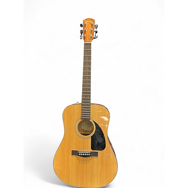 Used Fender CD60 natural Natural Acoustic Guitar