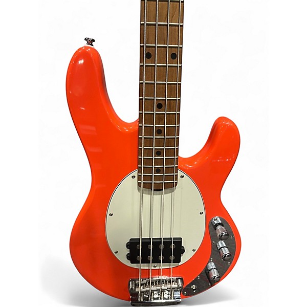 Used Sterling by Music Man Stingray RAYSS4 Red Electric Bass Guitar