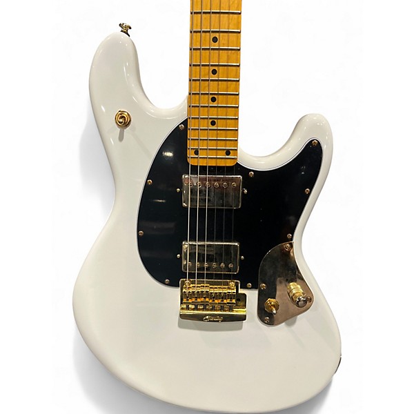 Used Sterling by Music Man Jared Dines Artist Series Stinray White Solid Body Electric Guitar