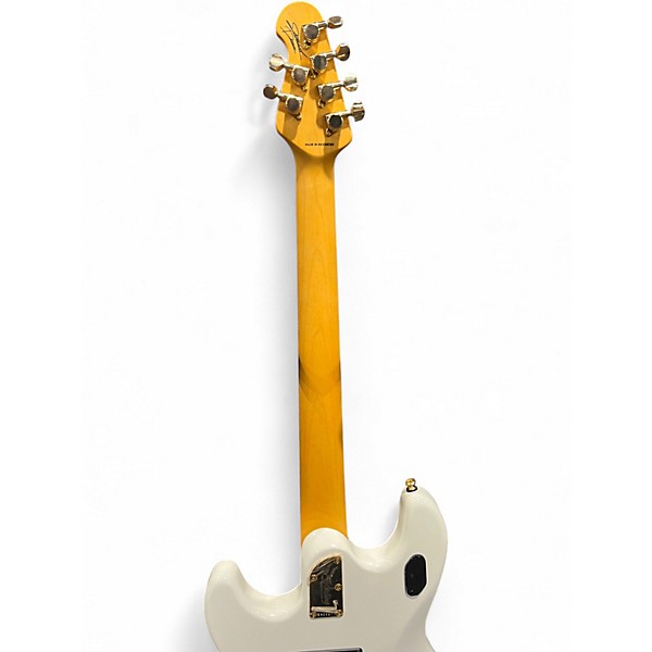 Used Sterling by Music Man Jared Dines Artist Series Stinray White Solid Body Electric Guitar
