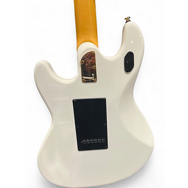 Used Sterling by Music Man Jared Dines Artist Series Stinray White Solid Body Electric Guitar