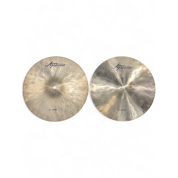 Used Agazarian 13in HI HAT PAIR Cymbal