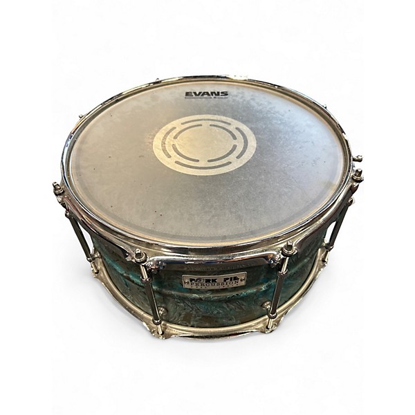 Used Pork Pie USA 14in USA Custom Patina Brass Patina Brass Drum