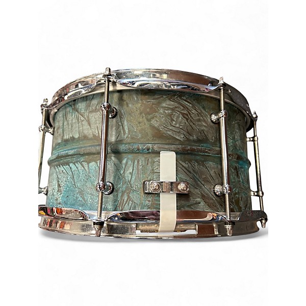 Used Pork Pie USA 14in USA Custom Patina Brass Patina Brass Drum