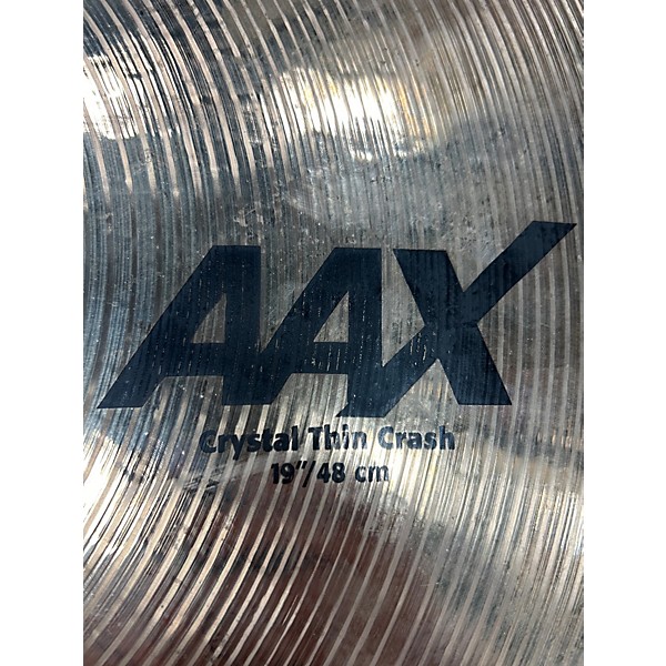 Used SABIAN 19in AAX Crystal Thin Crash  19” Cymbal