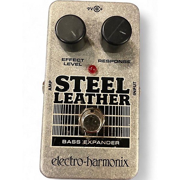 Used Electro-Harmonix Steel Leather Nano Bass Expander Bass Effect Pedal
