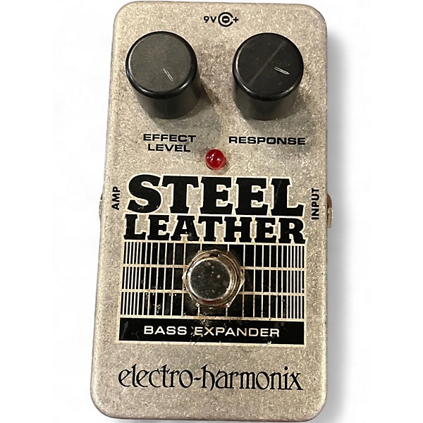 Used Electro-Harmonix Steel Leather Nano Bass Expander Bass Effect Pedal