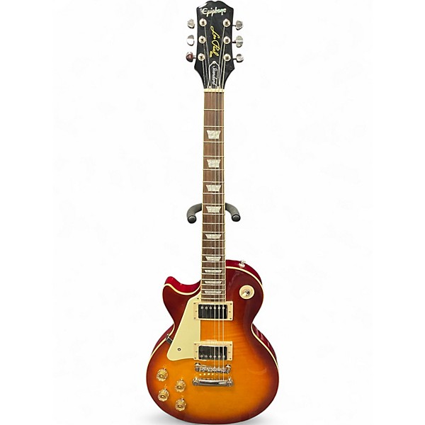 Used Epiphone Les Paul Standard Left Handed Sunburst Electric Guitar