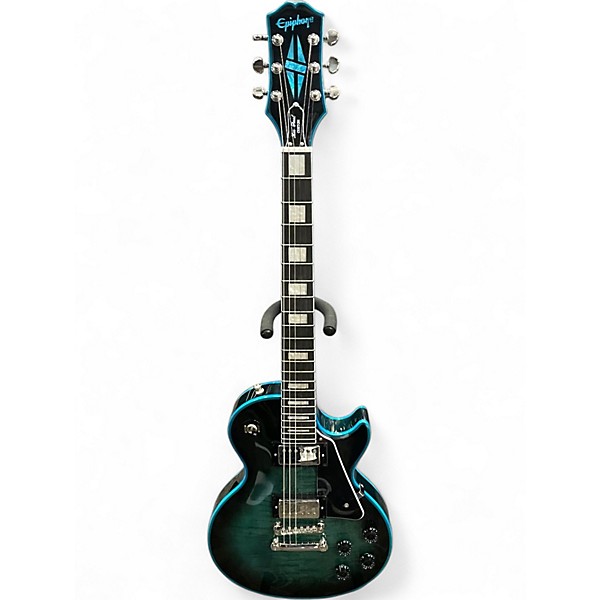 Used Epiphone LES PAUL CUSTOM WIDOW INDIGO BURST Solid Body Electric Guitar