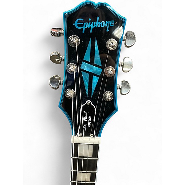 Used Epiphone LES PAUL CUSTOM WIDOW INDIGO BURST Solid Body Electric Guitar