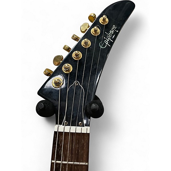 Used Epiphone Explorer Black Solid Body Electric Guitar
