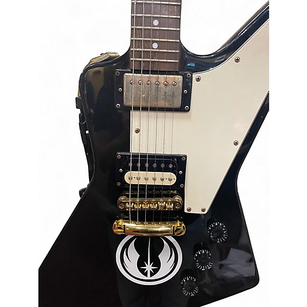 Used Epiphone Explorer Black Solid Body Electric Guitar