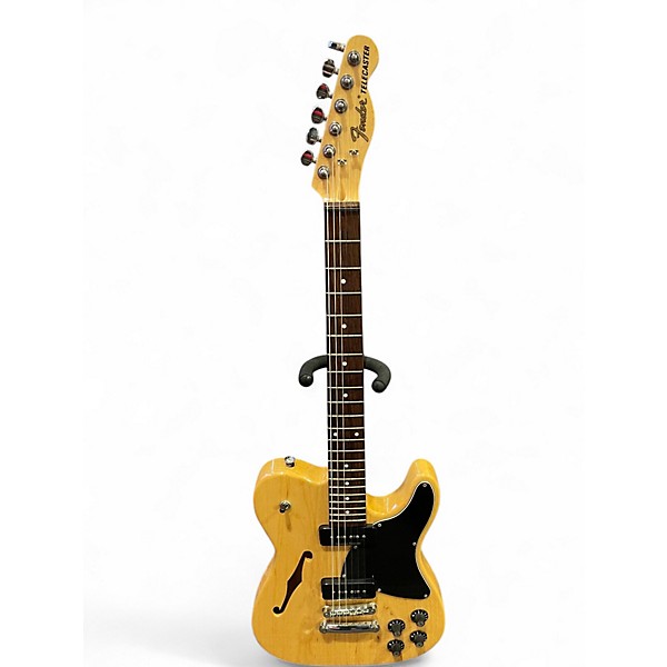 Used Fender JA90 Jim Adkins Thinline Telecaster Natural Hollow Body Electric Guitar