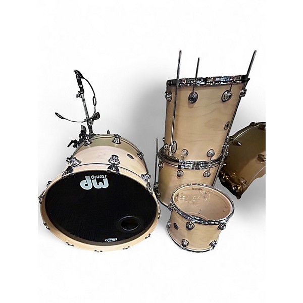 Used 2010s DW 4 Piece Collector's Series NATURAL Drum Kit