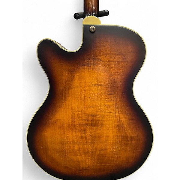 Used Washburn J600 Jazz Venetian 2 Color Sunburst Hollow Body Electric Guitar