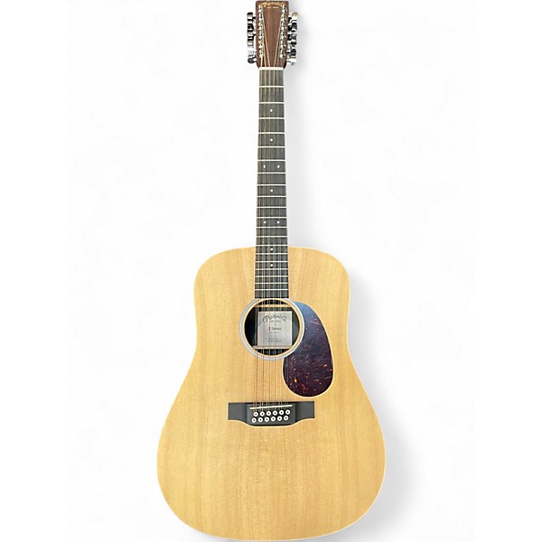 Used Martin D12X1AE Natural 12 String Acoustic Electric Guitar