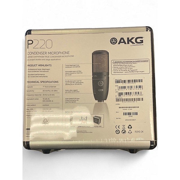 Used AKG P220 Project Studio Condenser Microphone