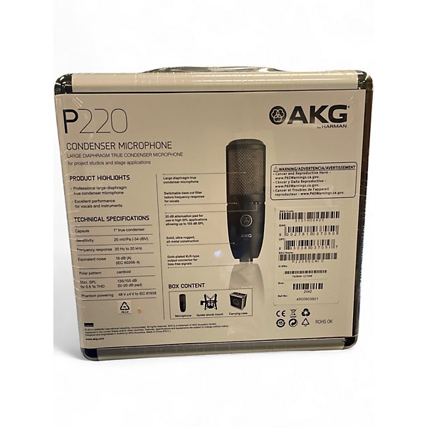 Used AKG P220 Project Studio Condenser Microphone