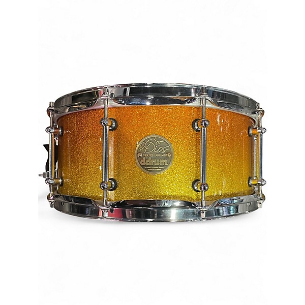 Used ddrum 6 Piece Dios Series GOLD FADE Drum Kit