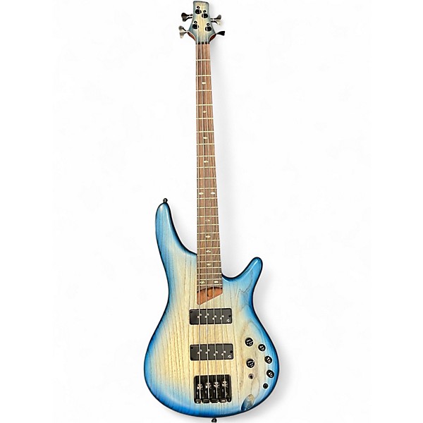 Used Ibanez SR600E Blue Burst Electric Bass Guitar