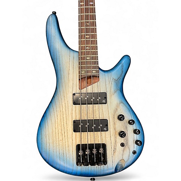 Used Ibanez SR600E Blue Burst Electric Bass Guitar