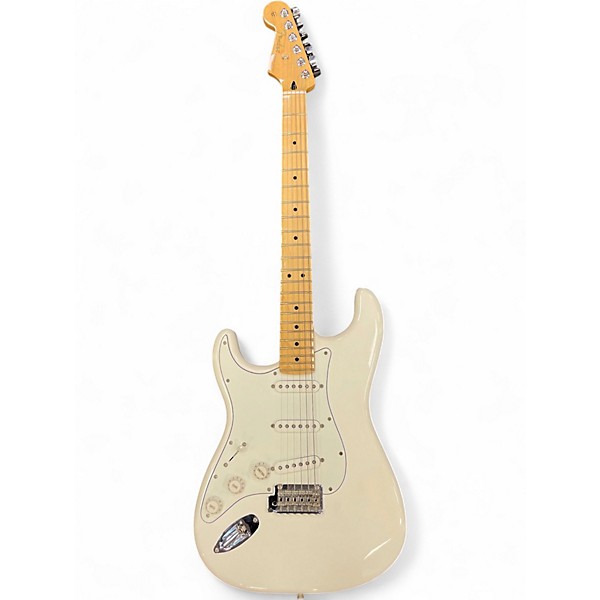 Used Fender Player Stratocaster Olympic White Solid Body Electric Guitar