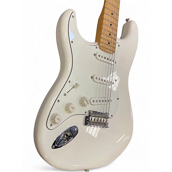 Used Fender Player Stratocaster Olympic White Solid Body Electric Guitar