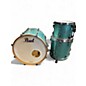 Used Pearl 3 Piece MASTERS BCX Turquoise Glass Drum Kit thumbnail