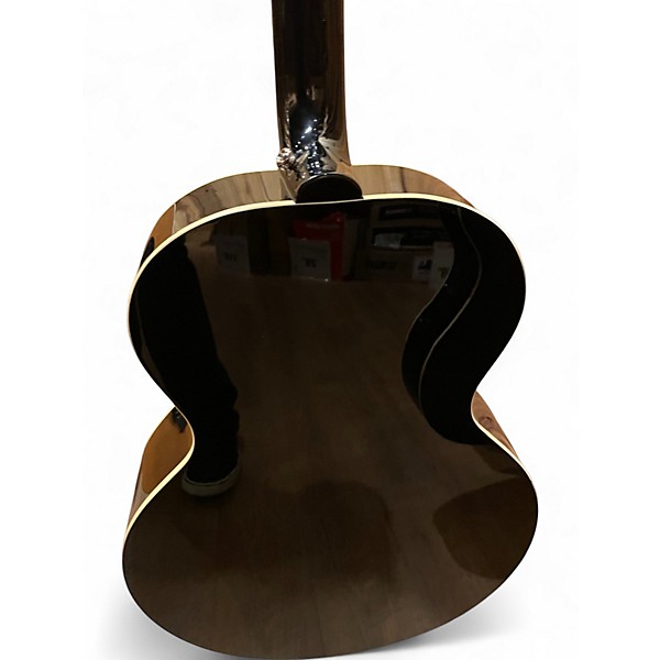Used Epiphone inspired by gibson j180 Black Acoustic Electric Guitar